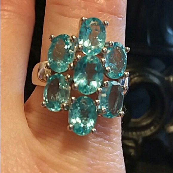 Blue gemstone ring - Picture 6 of 8